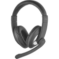 PC naglavne slušalice sa mikrofonom 3,5 mm priključak Sa vrpcom, Stereo Trust Reno Preko ušiju Crna slika