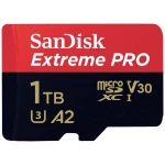 SanDisk Extreme PRO microsdxc kartica 1 TB Class 10, UHS-I, v30 Video Speed Class otporan na udarce, vodootporan