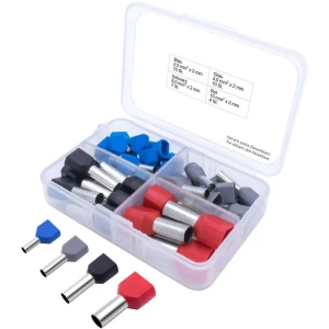 Asortiman kabelskih završetaka 2 x 2.50, 4, 6, 10 Izolirani dio Plava boja, Siva, Crna, Crvena TRU COMPONENTS 36 Dijelovi slika