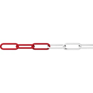 plastični lanac crvena, bijela dörner + helmer 138103 25 m slika
