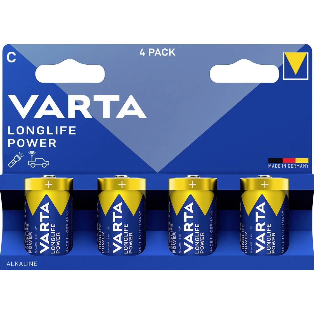 Varta VARTA Longlife Power C Blister 4 baby (c)-baterija alkalno-manganov 1.5 V 4 St. slika