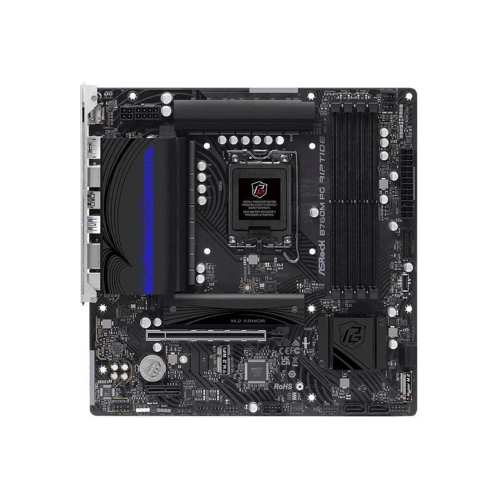 ASRock B760M PG Riptide matična ploča Baza Intel® 1700 Faktor oblika (detalji) Micro-ATX Set čipova matične ploče Intel® B760 slika