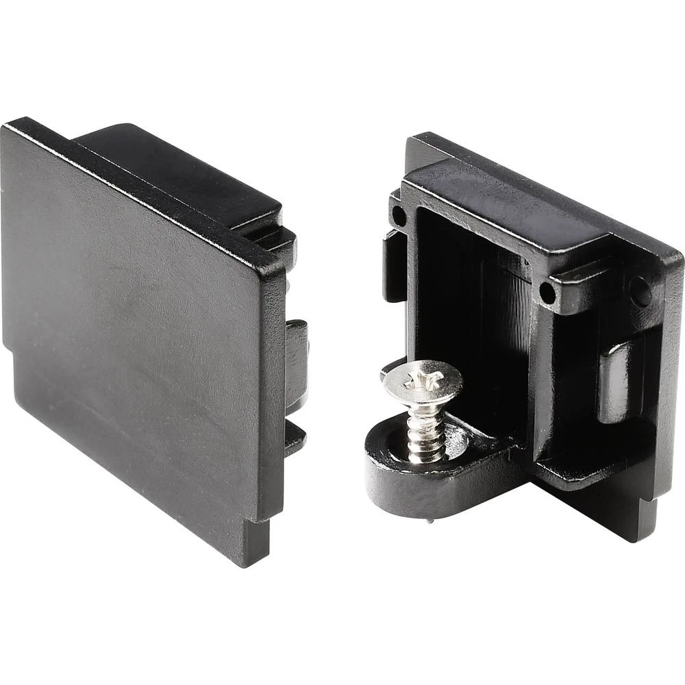 Deko Light 720031 D One komponenta za visokonaponski sustav šina završetak crna slika