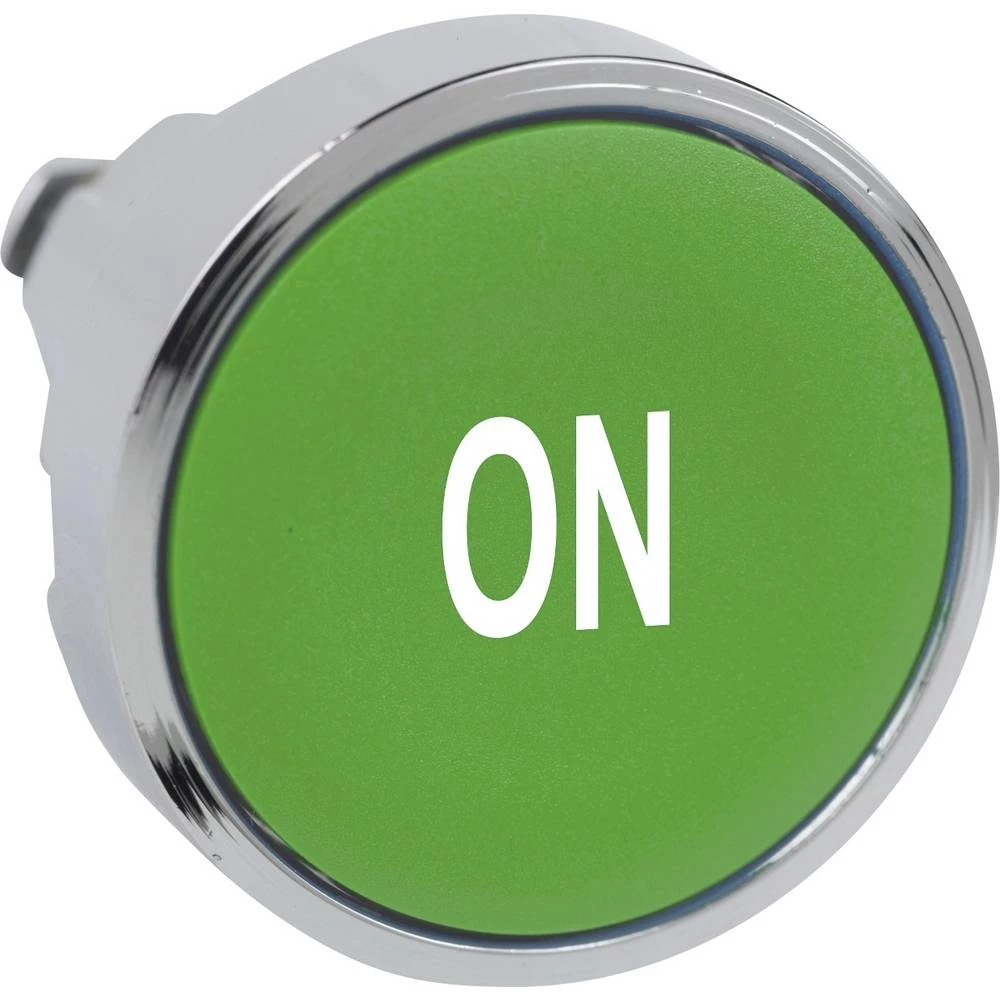 Schneider Electric ZB4BA341 prednji element za tipku ponovno postavljiv (Ø) 22 mm on krom boja, zelena 1 St. slika