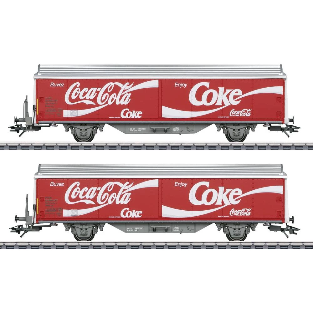 Märklin 048344 H02 komplet kliznih zidnih vagona Hbils-vy tvrtke Coca-Cola® slika