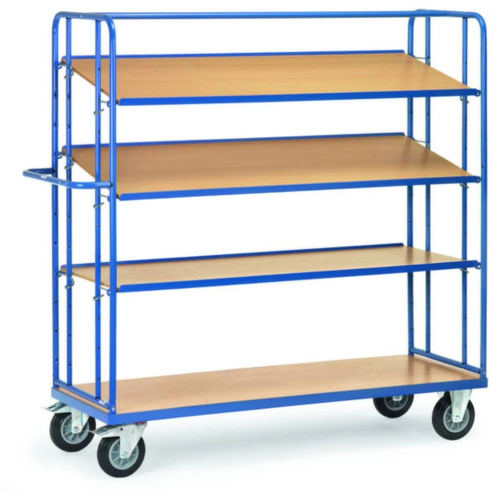 Fetra Hauptartikel 4395 etažna kolica čelik obložen s prahom Opterećenje (maks.): 400 kg briljantno-plava (RAL 5007) boj slika