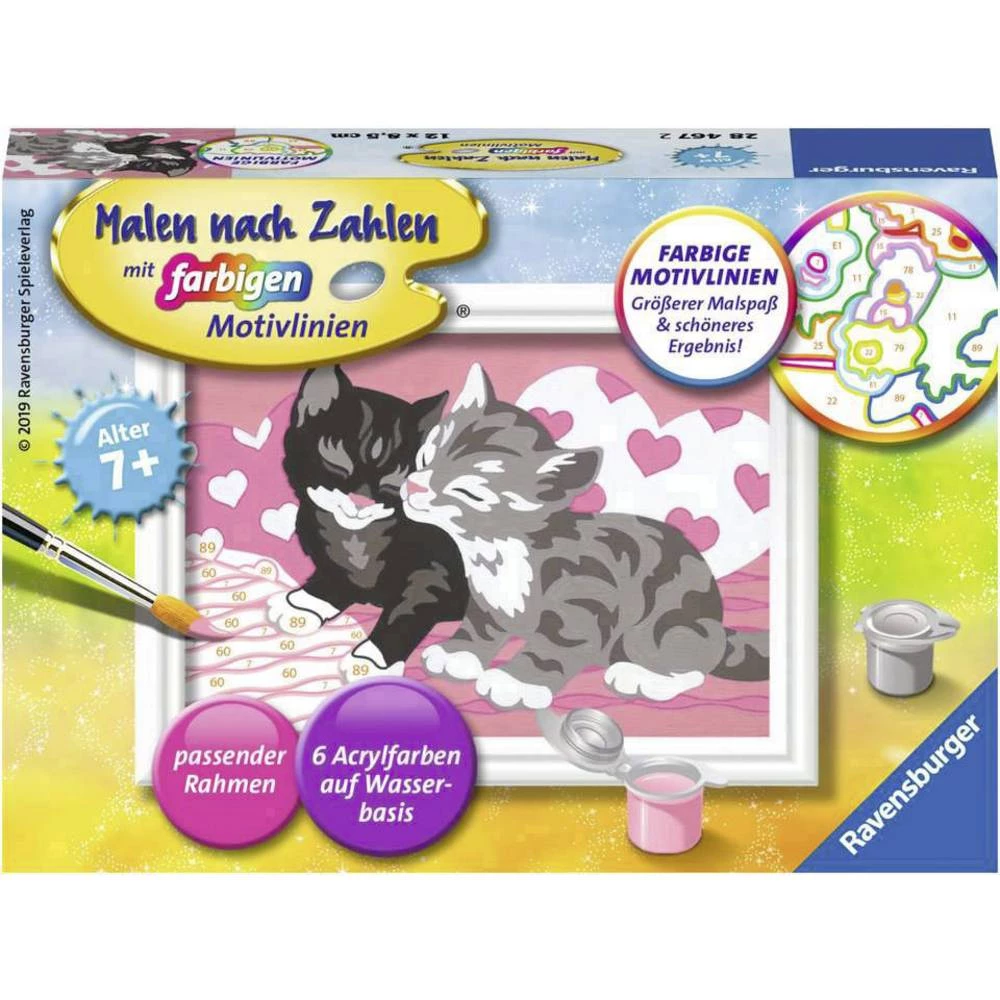 Ravensburger Malen nach Zahlen - Kuschelkatzen 284672 slika