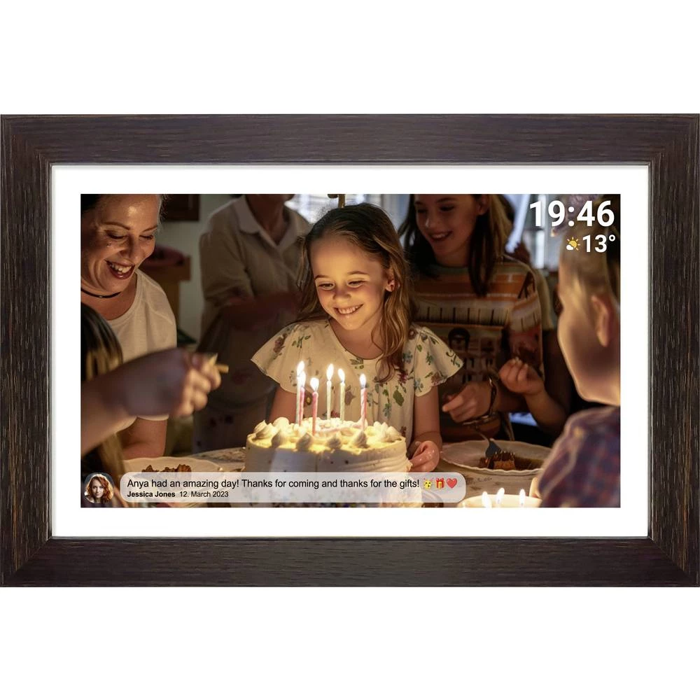 Denver PFF1543DW digitalni WiFi okvir za slike 39.6 cm 15.6 palac Energetska učinkovitost 2021: D (A - G) 1920 x 1080 Pi slika