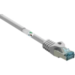 Renkforce RF-5043946 RJ45 mrežni kabel, Patch kabel cat 6a S/FTP 15.00 m siva vatrostalan 1 St.