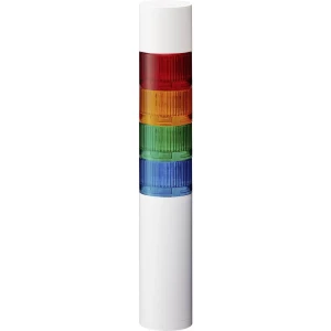 Signalni toranj LED Patlite LR6-4M2WJBW-RYGB 4-bojno, Crvena, Žuta, Zelena, Plava boja 4-bojno, Crvena, Žuta, Zelena, Plava boja slika