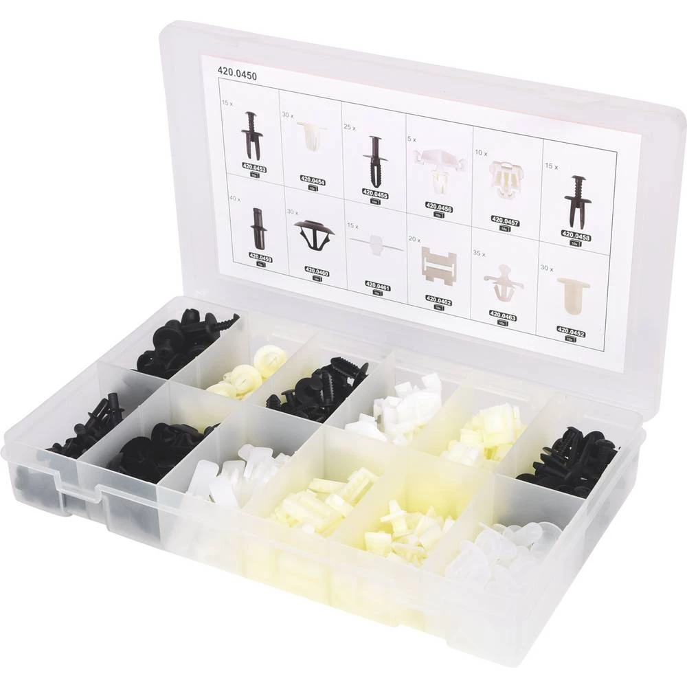 KS Tools 420.0450 Set kopči za Mercedes, 270 kom slika