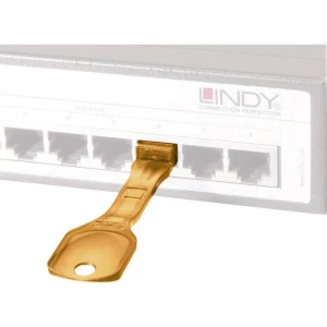 LINDY zaključavanje RJ45 LAN priključka   10-dijelni komplet narančasta  uklj. 1 ključ 40480 slika