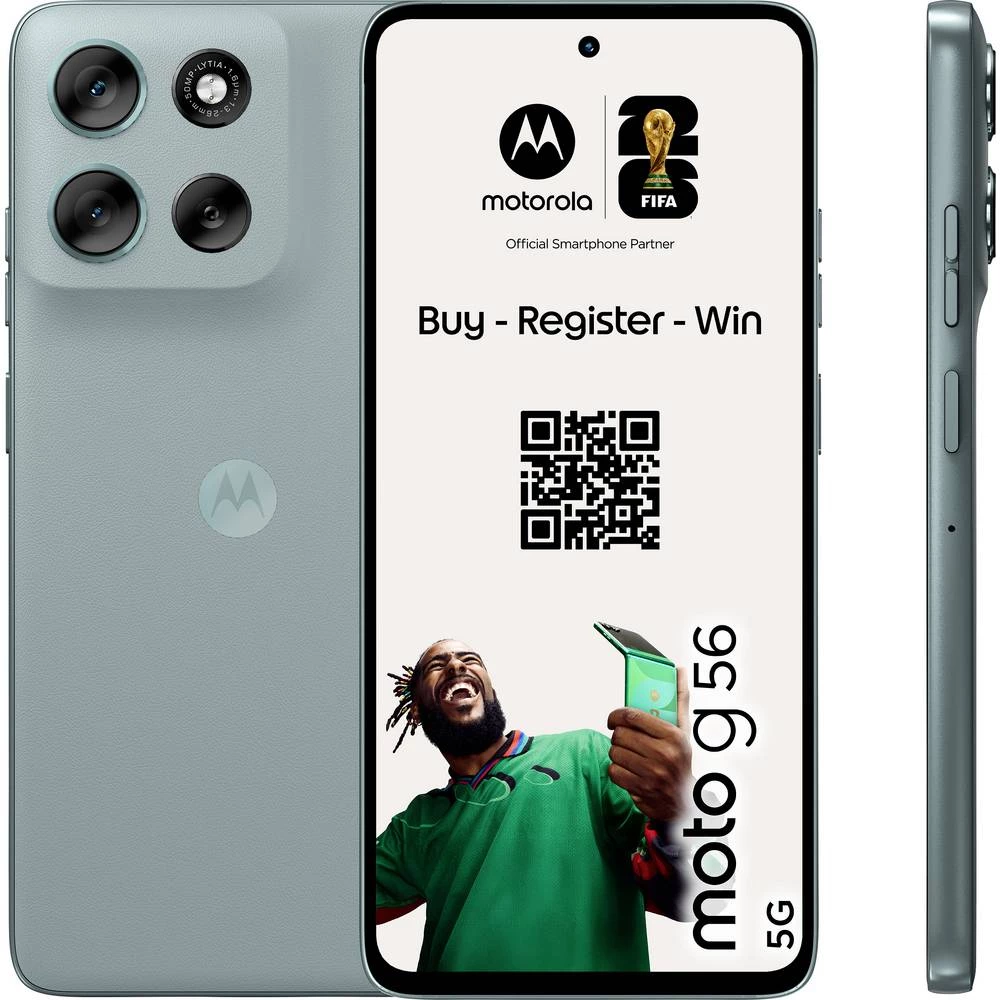 Motorola moto g56 5G 256 GB siva Energetska učinkovitost 2021 B (A - G) 17.1 cm (6.72 palac) pametni telefon slika