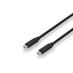 Digitus USB 3.1 Priključni kabel [1x - 1x ] 1 m Crna dvostruko zaštićen