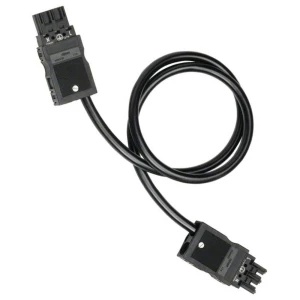 Hager GKWAD03006 spojni kabel mrežni adapter - mrežni konektor Ukupan broj polova: 2 + PE crna 0.60 m 1 St. slika