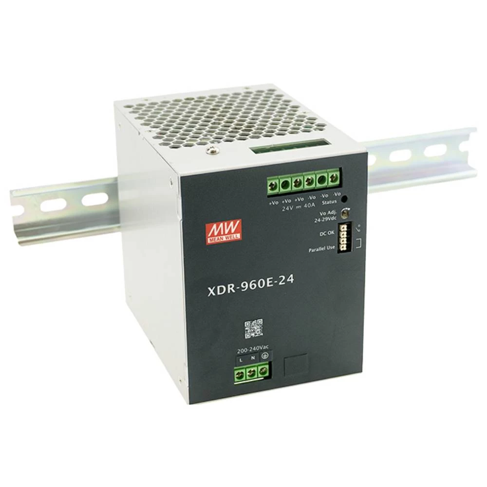 MEAN WELL XDR-960E-36 DIN-napajanje (DIN-letva) 36 V 26.6 A 957.6 W Content 1 kom. slika