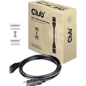 club3D HDMI Priključni kabel [1x Muški konektor HDMI - 1x Muški konektor HDMI] 2 m Crna slika
