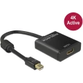 Delock DisplayPort / DVI Priključni kabel [1x Muški konektor Mini DisplayPort - 1x Ženski konektor HDMI] 0.20 m Crna slika