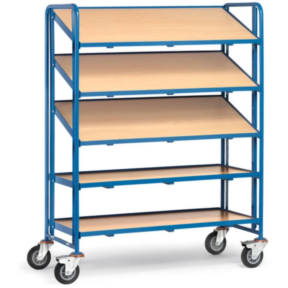 Fetra Hauptartikel 1384 etažna kolica čelik obložen s prahom Opterećenje (maks.): 250 kg briljantno-plava (RAL 5007) boj slika