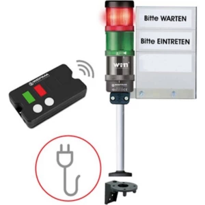 Werma Signaltechnik bežični signalni toranj 64919101 kontrola pristupa, daljinski upravljana zelena, crvena 1 Set slika