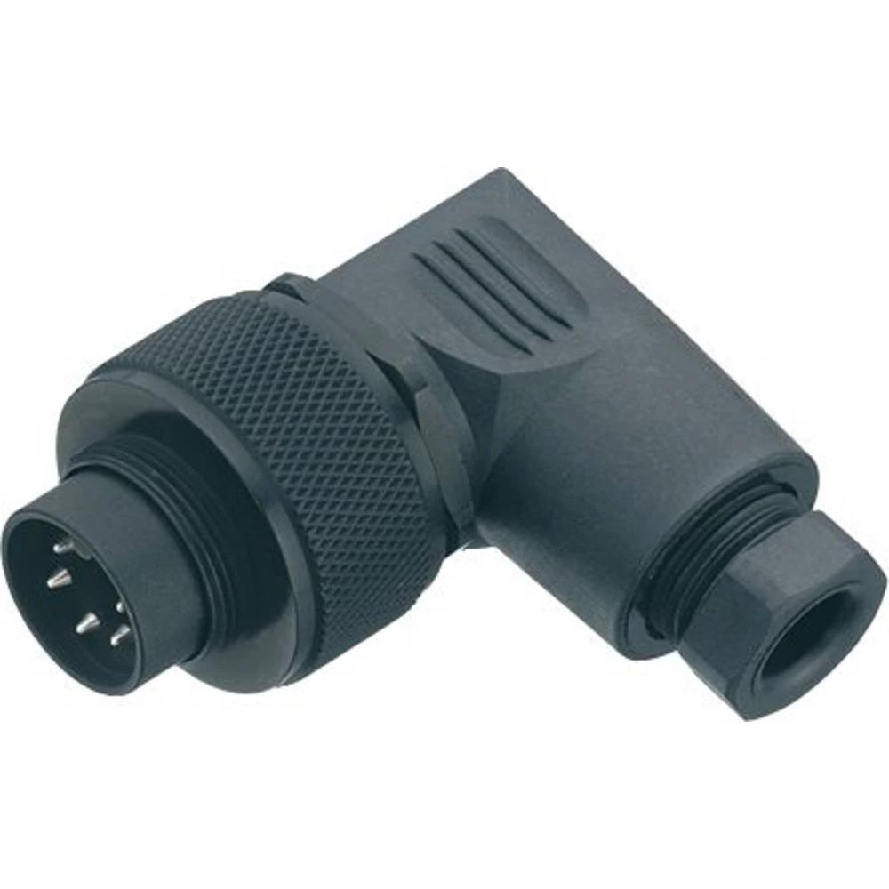 binder 99 0105 118 03-20 kutni utikač kutni muški konektor Ukupan broj polova: 3 Serija (Okrugli utični konektori): 723 slika