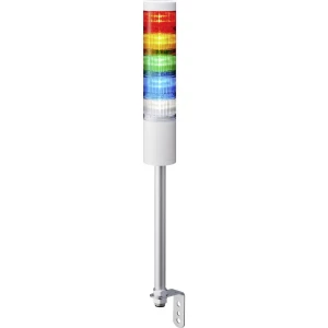 Signalni toranj LED Patlite LR6-502LJNW-RYGBC 5-bojno, Crvena, Žuta, Zelena, Plava boja, Prozirna 5-bojno, Crvena, Žuta, Zelena, slika