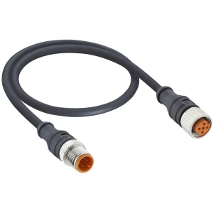 Priključni kabel za senzor/aktivator M12 Ravni muški konektor 0.60 m Broj polova: 4 Lutronic 1092 1210 1200 04 301 0,6m 1 ST slika