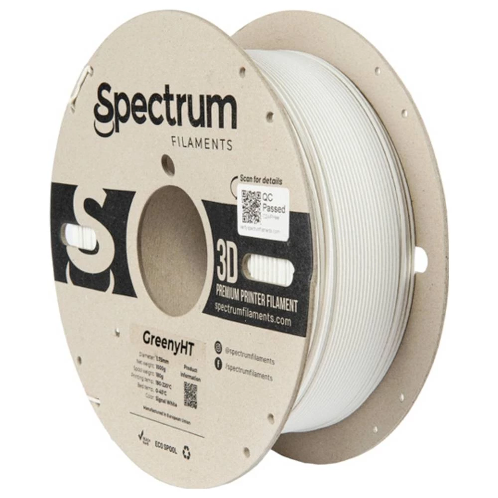 Spectrum Filaments 80700 GreenyHT 3D pisač filament PLA otporan na toplinu, visoka krutost, mat 1.75 mm 1000 g signalno slika