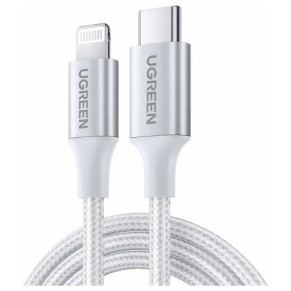 UGREEN USB kabel USB-C® utikač, Apple Lightning utikač 1 m srebrna 70523 slika