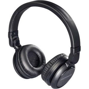 Bluetooth® Naglavne slušalice Thomson WHP-6007 B Na ušima Slušalice s mikrofonom, Kontrola glasnoće Crna slika