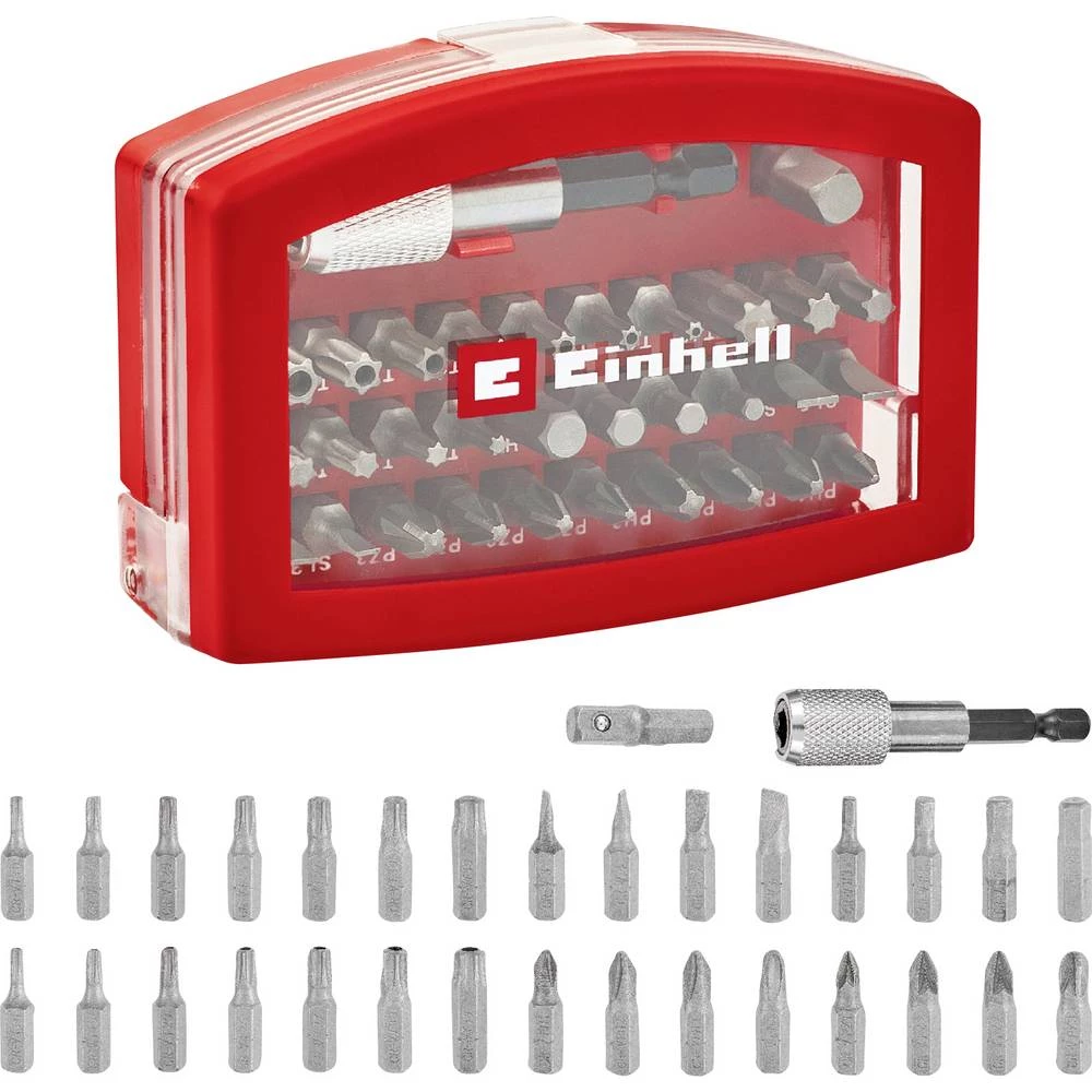 Einhell BELT CLIP 118495 bit komplet 32-dijelni PZ, PH, ravni prorez, TX uklj. držač bitova slika