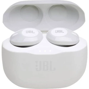 Bluetooth® Naglavne slušalice JBL Tune 120 U ušima Slušalice s mikrofonom, Kontrola na dodir Bijela slika