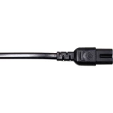 Manhattan struja priključni kabel [1x europski muški konektor - 1x muški konektor za grafičnu karticu c8] 1.80 m crna