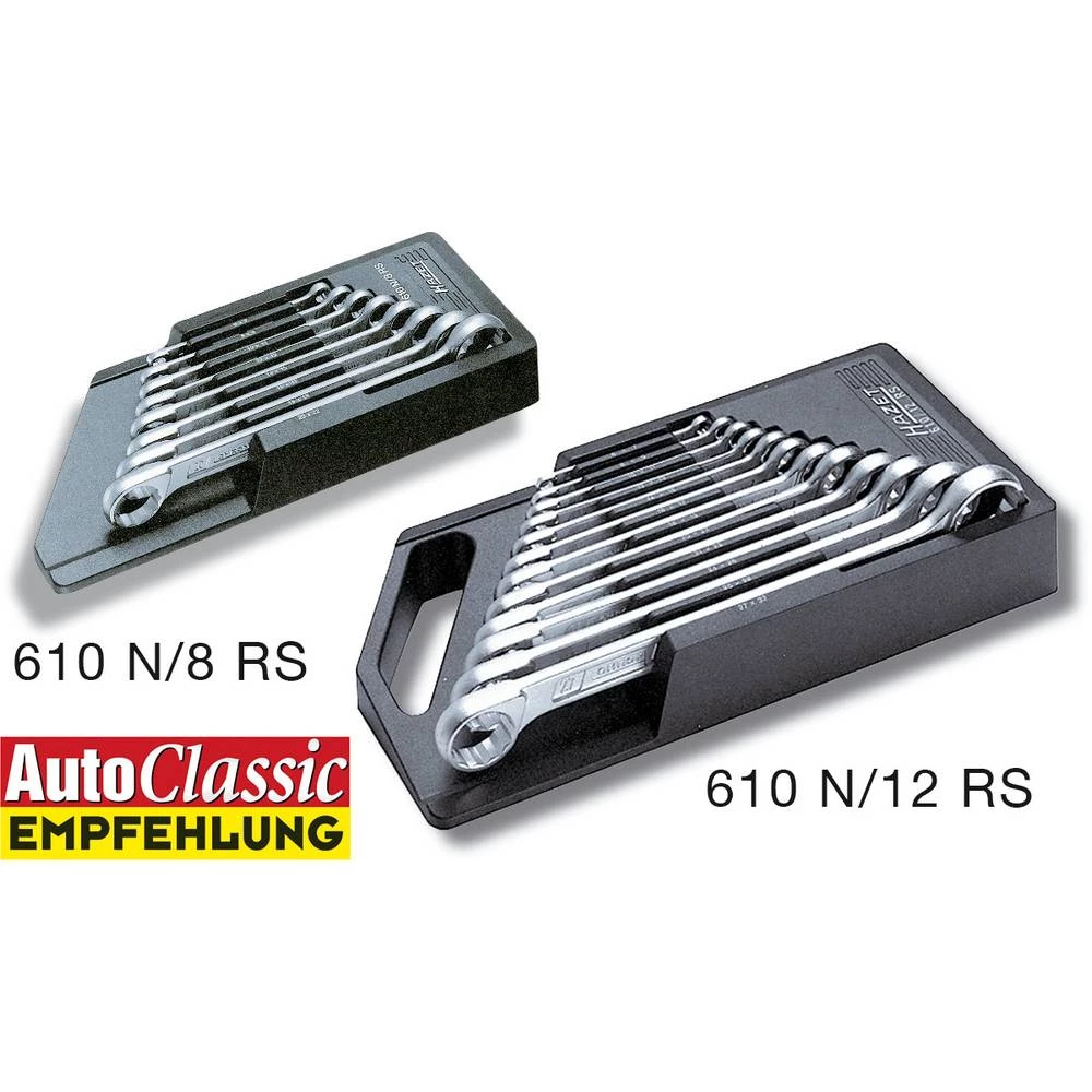 Hazet 610N/8RS komplet duplih prstenastih ključeva 8-dijelni Veličina ključa (metrička) (naslov) 6 - 22 mm slika