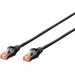 Digitus DK-1644-050/BL RJ45 mrežni kabel, Patch kabel cat 6 S/FTP 5.00 m crna bez halogena, upleteni parovi, sa zaštitom za nosić, vatrostalan 1 St.