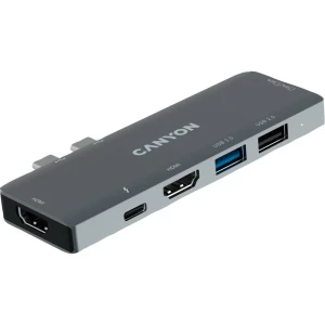 Canyon mini priključna stanica DS-5 Pogodno za marku (priključne stanice za prijenosno računalo): Apple USB-C® Power Delivery, integrirani čitač kartica slika