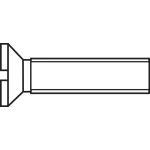 Upušteni vijak TOOLCRAFT 188786, zarez, M2.5, 12mm, DIN 963, galvanizirani čelik