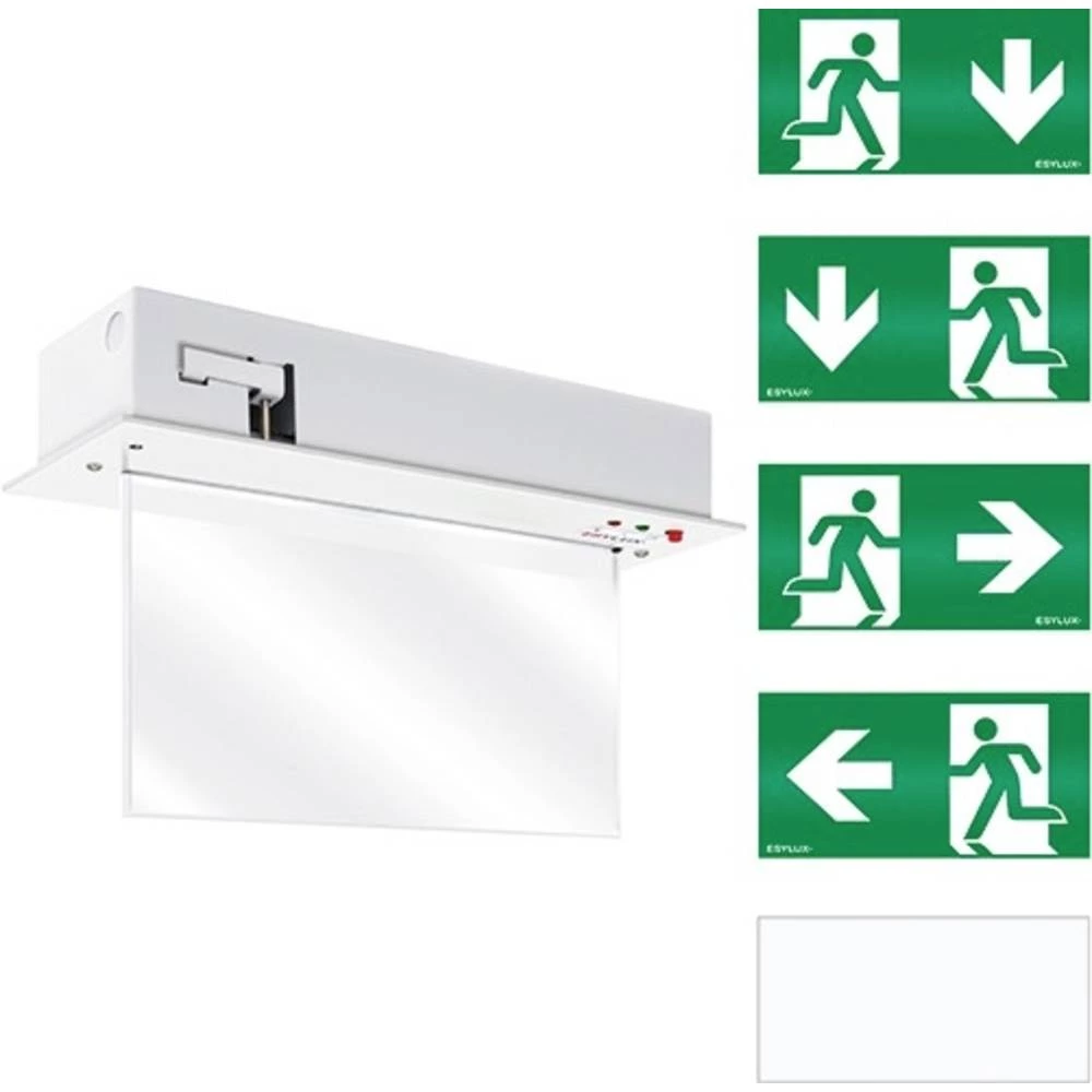 ESYLUX EN10031601 osvjetljenje za izlaz u nuždi  montaža u strop, montaža u zid prema gore, lijevo, desno, prema dolje slika