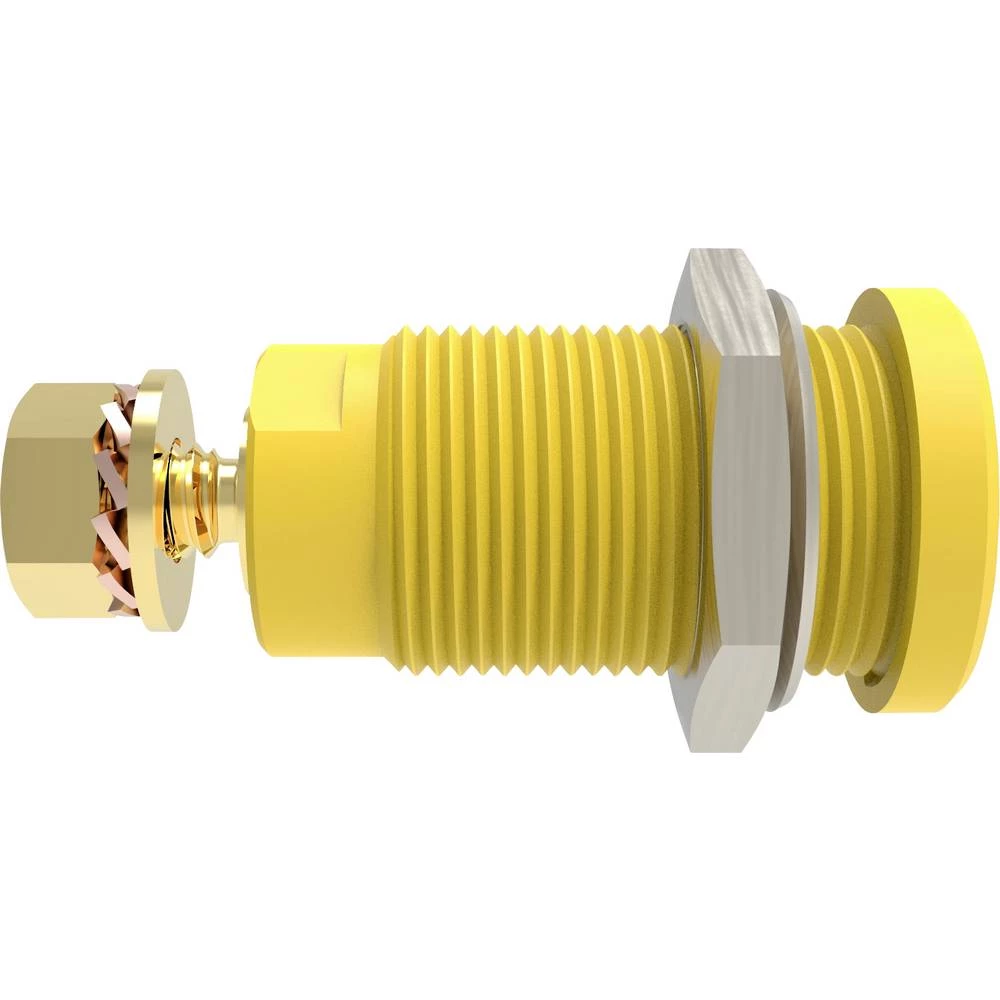 Schützinger DI SEB 9424 Au / GE sigurnosna ugrađena utičnica ravan žuta 1 St. slika