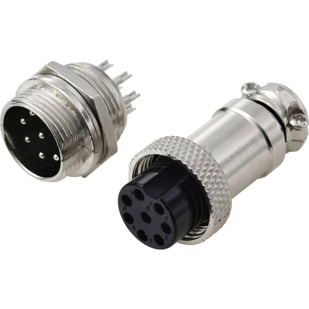TRU COMPONENTS TC-13895656 okrugli konektori utikač, kontakt ženskog konektora Ukupan broj polova: 8 Serija (Okrugli uti slika