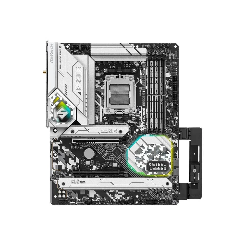 ASRock B650E Steel Legend WiFi matična ploča Baza #####AMD AM5 Faktor oblika (detalji) ATX Set čipova matične ploče AMD® B650 slika