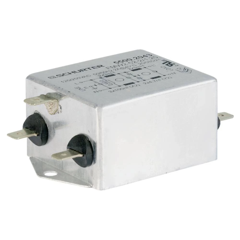 Schurter 5500.2044 5500.2044 mrežni filter   6.00 A 0.80 mH (D x Š x V) 77.00 x 46.00 x 31.00 mm 1 St. slika