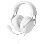 Deltaco Gaming GAM-030-W igraće naglavne slušalice sa mikrofonom 2x 3,5 utičnica (mikrofon/slušalice), USB sa vrpcom preko ušiju bijela stereo