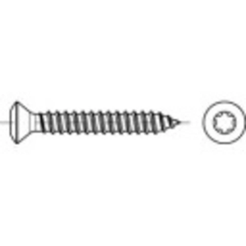 TOOLCRAFT 1068321  vijci za lim s upuštenom lećastom glavom  4.2 mm 22 mm križni philips DIN 7983   nehrđajući čelik A2 slika