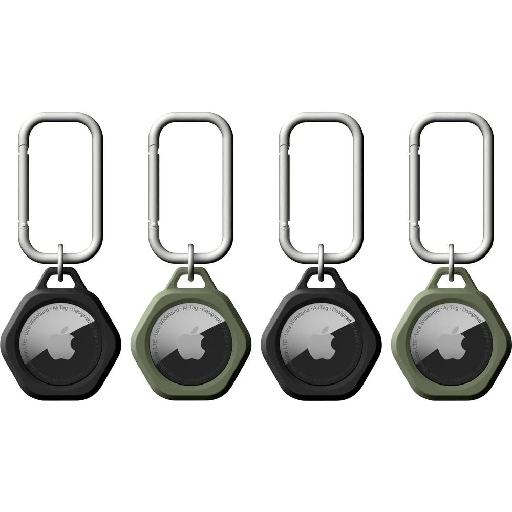 Urban Armor Gear Scout Case 4 Pack AirTag prikolica crna, maslinasto-zelena slika