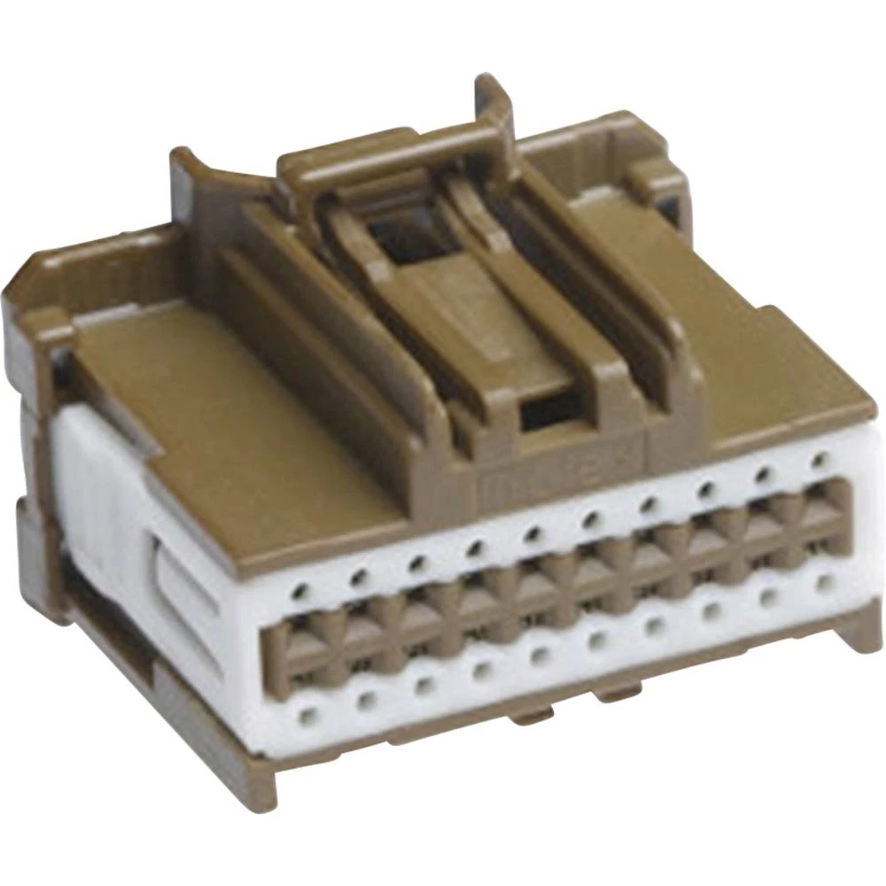Molex 347290202 Stac64 Receptacle Housing, 20 Circuits, Dual Row, Polarization C, Brown,Tray slika
