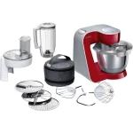Bosch Haushalt MUM58720 + MUZ5EB2 kuhinjski aparat 1000 W tamnocrvena, srebrna (mat), bijela