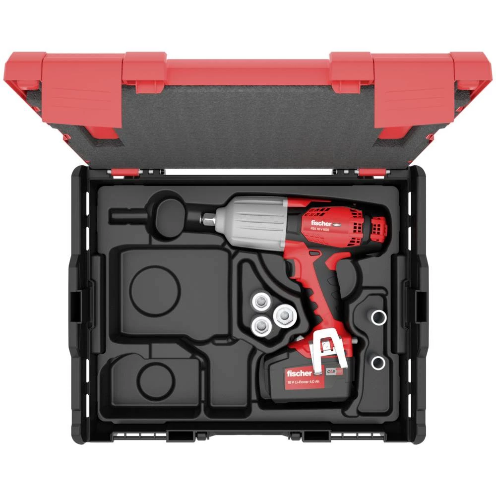 Fischer    552925  akumulatorski zračni pištolj    18 V  Broj uključenih baterija 1  4.0 Ah  Li-Ion  uklj. akumulator, uklj. kofer, uklj. oprema, bez punjača slika