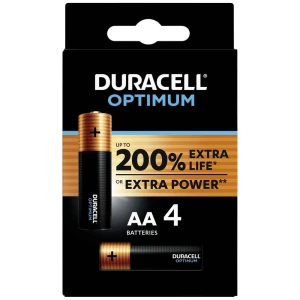 Duracell Optimum mignon (AA) baterija alkalno-manganov 1.5 V 4 St. slika