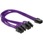 Delock struja priključni kabel  0.3 m crna, ljubičasta